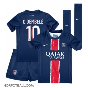 Billige Fotballdrakt Paris Saint-Germain Ousmane Dembele #10 Replika Hjemmedraktsett Barn 2024-25 Kortermet (med bukser)